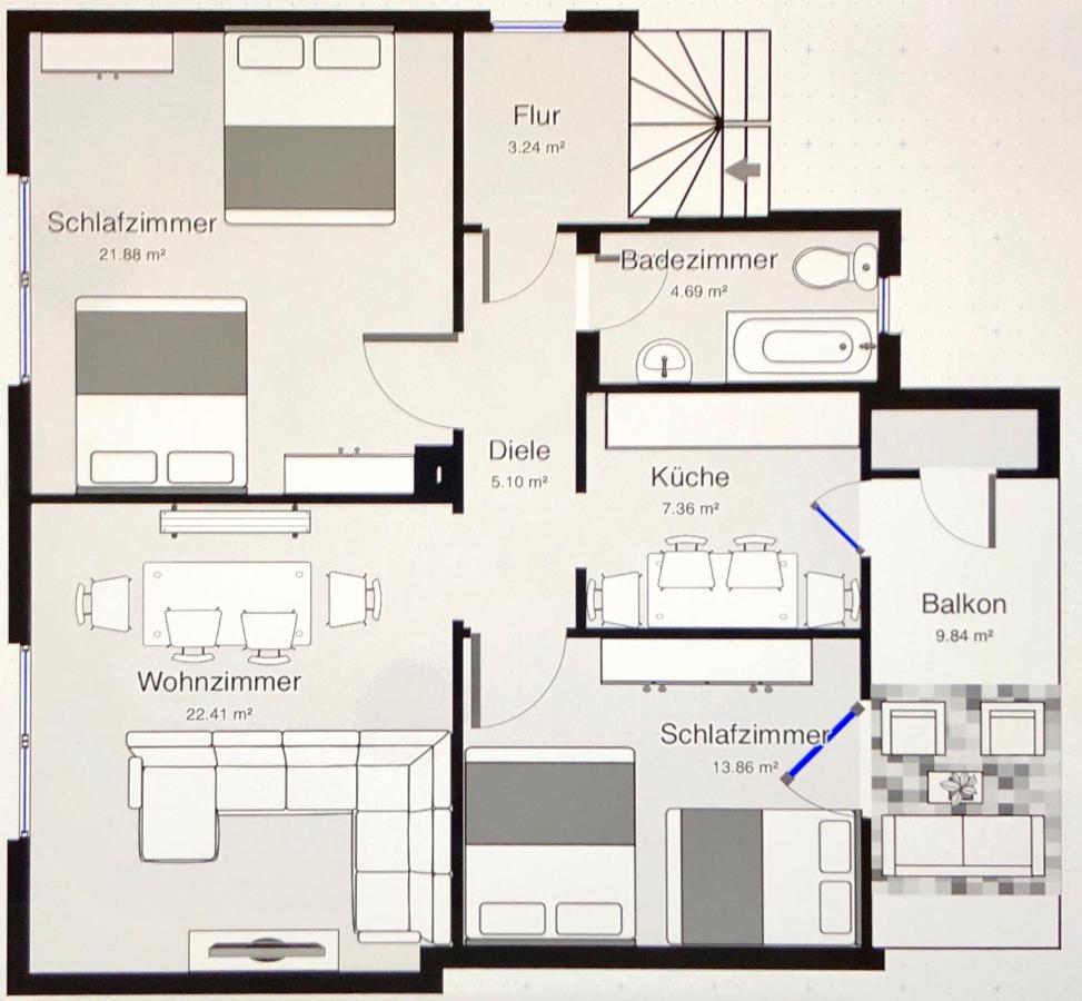 City Apartment Jimmy Нойнкирхен Екстериор снимка